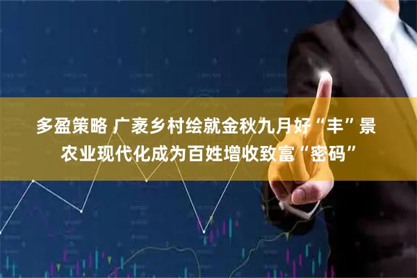 多盈策略 广袤乡村绘就金秋九月好“丰”景 农业现代化成为百姓增收致富“密码”