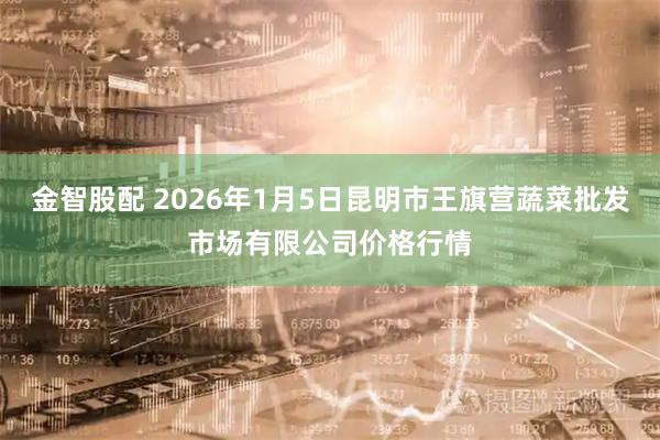 金智股配 2026年1月5日昆明市王旗营蔬菜批发市场有限公司价格行情