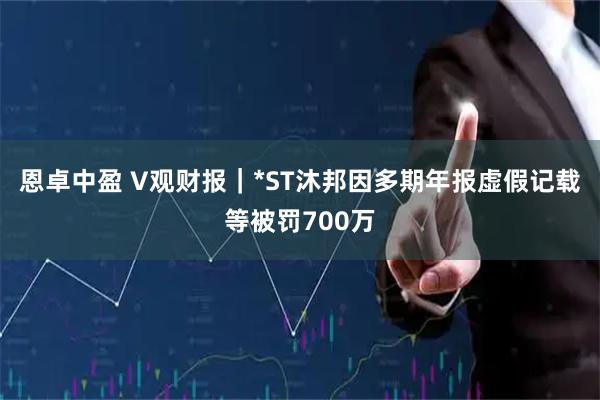 恩卓中盈 V观财报｜*ST沐邦因多期年报虚假记载等被罚700万